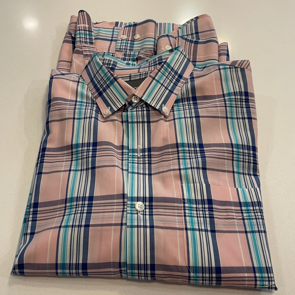 Bonobos plaid shirt standard fit large